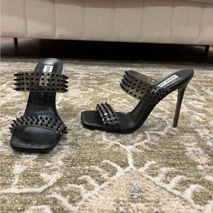 Steve Madden Black Studded Heels